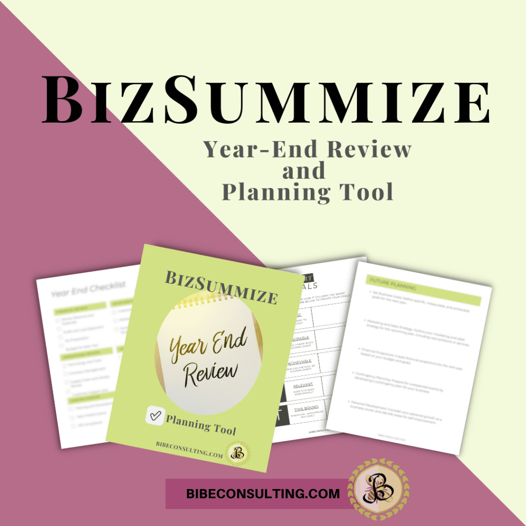 BizSummize Year-End Review and Planning Tool